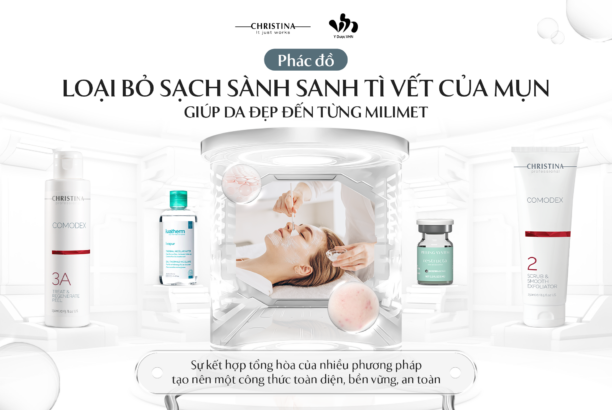 Phác đồ loại bỏ sạch sành sanh tì vết của mụn giúp da đẹp đến từng milimet