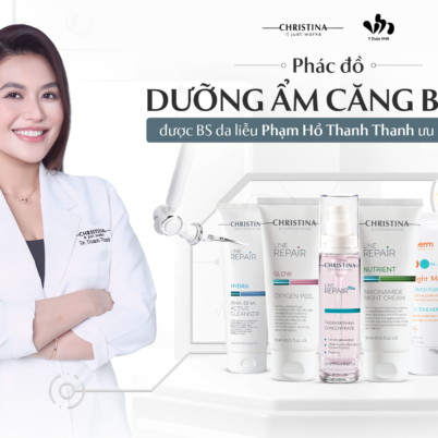 Phác đồ dưỡng ẩm căng bóng được BS da liễu Phạm Hồ Thanh Thanh ưu ái kê đơn