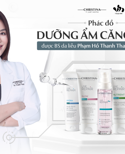 Phác đồ dưỡng ẩm căng bóng được BS da liễu Phạm Hồ Thanh Thanh ưu ái kê đơn