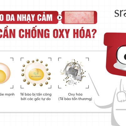 Vì sao da nhạy cảm rất cần chống oxy hóa