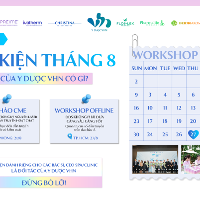 CHUỖI THƯ MỜI WS THÁNG 8 - Lịch sự kiện tháng 8 của Y Dược VHN có gì (1)