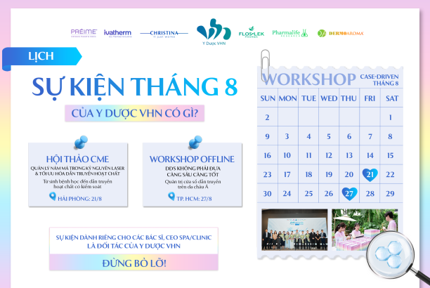 CHUỖI THƯ MỜI WS THÁNG 8 - Lịch sự kiện tháng 8 của Y Dược VHN có gì (1)